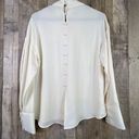 ZARA  Scarf Collar Long Sleeve Blouse in a Cream Color The Cuffs have 3 B… Photo 0