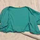 Zenana Outfitters Teal Short Sleeve Jacket - DRESS CODE SAVER Photo 0