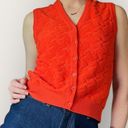 Givenchy 1970s  Orange Sweater Vest Size S Photo 0