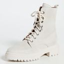 Ba&sh  x SOMETHING NAVY Comy Leather Suede Lugged Combat Boots in Off White Sz 9 Photo 9