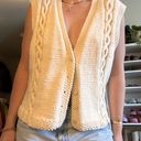 vintage knit vest Tan Size M Photo 1