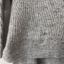 Madewell  Turtleneck Cowl Neck Sweater Gray Speckled Heathered Chunky Knit Photo 3