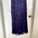 Laundry by Shelli Segal Vintage 90s Formal Gown Blue Purple Shelli Segal Velvet Accents Size 2 Prom Photo 4