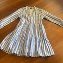 J.Crew Tiered Popover Dress Stripped Cotton Poplin S Size | XXS Does run a bit b Photo 3