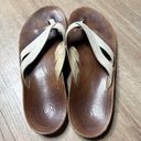 Olukai  Kaekae Women's Thong Sandals Beige Ivory Leather Flip-Flop Sz 10 EU 40 Photo 2