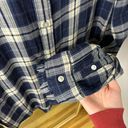 Faherty lakeridge blue Nantucket plaid long sleeve button up with Ruffle accents Photo 3