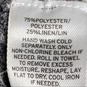Caslon  Zip Back High Low Linen Blend Melange Knit Sweater Gray Size 1 Photo 10