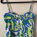 ZARA  Vibrant Floral Mini Dress Blue Green Size Medium Photo 1