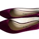 Penny Loves Kenny  Wine Color Suede Like Flats Size 8 Photo 1