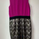 Trina Turk  Silk jacquard damask Carousel Combo Sleeveless Metallic Dress size 8 Photo 3