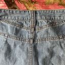 Talbots y2k denim mini skirt with rhinestone details and front pockets  Photo 4