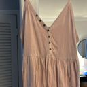 American Eagle Outfitters Pink Button Tank Photo 1