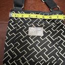 Tommy Hilfiger Monogrammed Black and Cream Crossbody Purse Photo 8