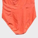 Bleu Rod Beattie  Women's Off-Shoulder One Piece Swimsuit in Living Coral Size 14 Photo 6