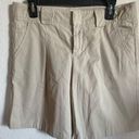 Vince  Khaki Pleated Front Bermuda Shorts Photo 0