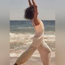 Free People Movement NEW  Morning Rise Ivory Embroidered Neon Onesie Jumpsuit Lg Photo 2