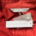 Trina Turk NWT  Cotton Long Sleeve Shirt Dress Lobster Red Women's Size Small NEW Photo 10