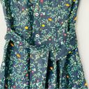 Hill House NWT  The Laura Shirt Dress in Midnight Garden Linen Floral Size Small Photo 4