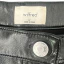 Wilfred  Aritzia Melina Black High Rise Straight Leg Vegan Leather Pants size 12 Photo 3