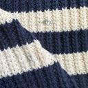 Madewell Sweater Wide Rib Turtleneck Chunky Knit Classic Indigo Stripe S NWT New Photo 12