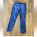 Free People  Great Heights Fringe Frayed Hem Denim Skinny Jeans Size 29 Boho Photo 5