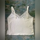 Vanity Fair Vintage  eggshell lace nylon cami, size 42 Photo 4