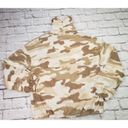 Derek Heart  Neutral Camo Drawstring Cowl Neck Fleece Pullover Jrs Size Large Photo 1