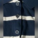 American Eagle boxy cropped polo navy & white stripes XL Photo 2