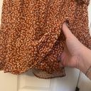 American Eagle Rust Leopard Belted Skirt Photo 2