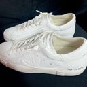 Blanc Philippe Model Paris White Leather PRSX Basic  Low Sneakers Size 41 US 11 Photo 5