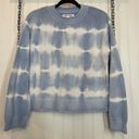 Elizabeth and James  Cotton Blue Tie Dye Crew Neck Pullover Sweater Size XS - S Photo 0