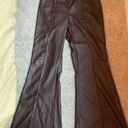 Brown Faux Leather Pants Size L Photo 0