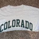 Brandy Melville John Galt Cropped Colorado Green White Tee Shirt Photo 0