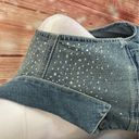 Style & Co Petite Jeweled Studded Denim Vest Photo 1