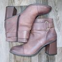 Kork-Ease Korks Dark Brown Leather Hanska Block Heel Booties women's size 9 Photo 2