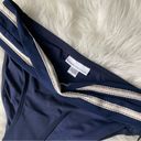 Robin Piccone  Abi Bikini Bottoms NWT Size Small Navy & cream Photo 1