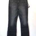 Hudson Jeans NEW NWT HUDSON High Waisted Rise Holly Crop Flare Black Ankle Raw Hem Jeans 25 Photo 2