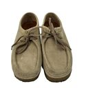 Clarks  Wallabe Sz 10 Suede Lace Up Shoes Natural Crepe Sole 35395 Original Tan Photo 1