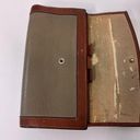 Dooney & Bourke  Vintage Grey, Brown Leather Envelope Wallet Photo 4