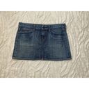 Citizens of Humanity  Size 31 Bridgitte #308 Mini Jean Skirt Medium Wash Denim Photo 1