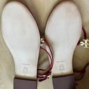 Tory Burch  Capri T-Strap Medallion Slingback Sandals red size 9 NIB Photo 4