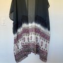 Lane Bryant NWT  One Size Chiffon Moroccan Print Oversized Coverup Kimono Photo 2