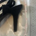 Worthington Black Ruffle Ankle Strap Heels Size 6 Photo 6