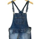 NOBO Junior's Blue Cutoff Stretch Cotton Denim Jean Short Overalls 11 Photo 0