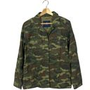 American Eagle  AEO Green Camo Nah Embroidered Utility Jacket S Photo 0