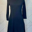 James Perse  Recycle Crepe Jersey Flare Dress Black Photo 0