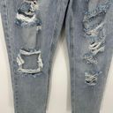 Vanilla Star Jeans  Junior 3 Blue 90's Boyfriend Light Wash Denim Distressed Photo 3