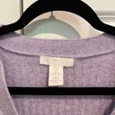 H&M Purple Knit V-Neck Cardigan With Buttons Photo 2