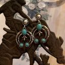 Western Earrings Blue Photo 0