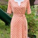 Lilly Pulitzer  Dress Belted Orange/Red Size 8 Photo 0